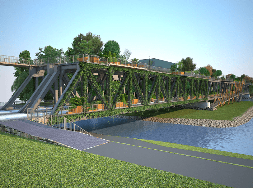 Zelený most, Trenčín - 1